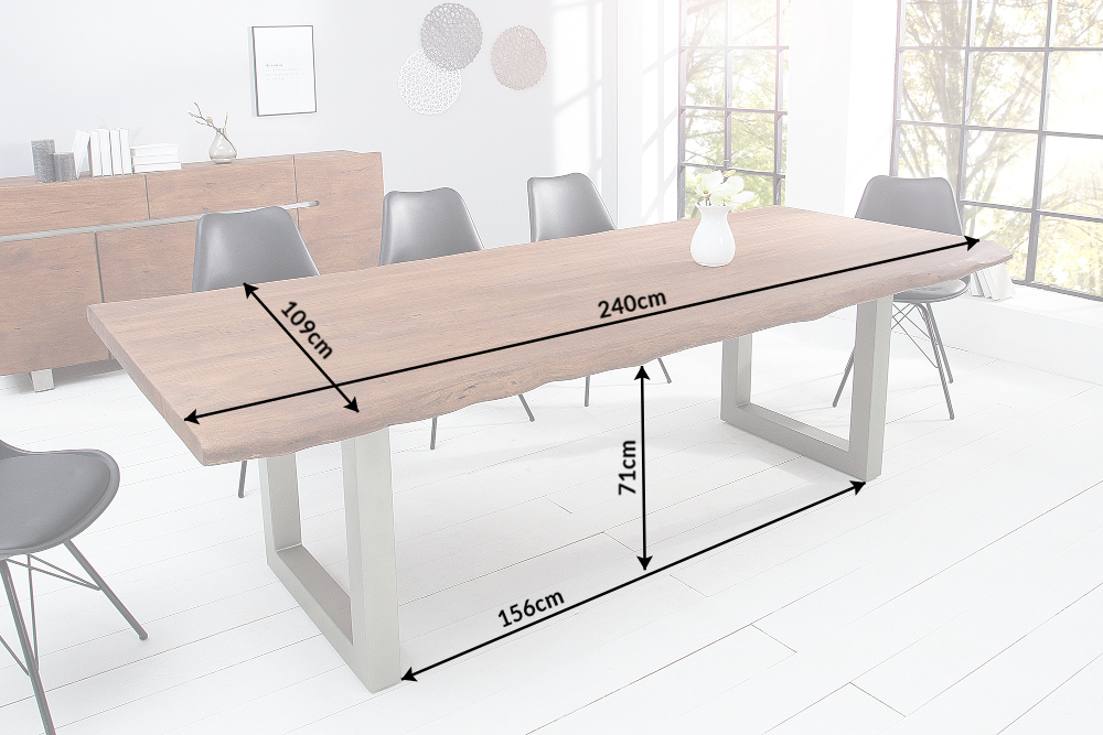 massief houten boomstam tafel meubeldeals.nl