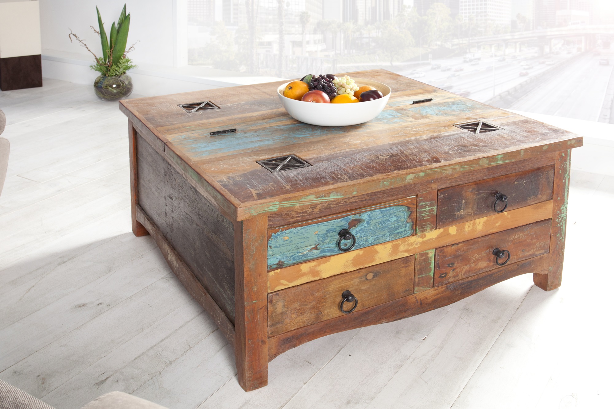 Beter kanaal hop salontafel recycled hout | MeubelDeals.nl