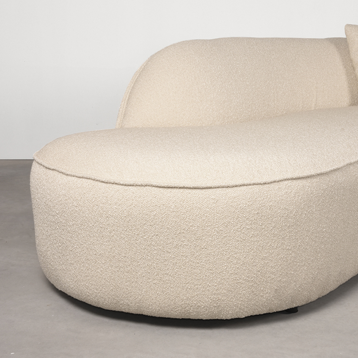  Bank Stelvio - Beige - Boucle afbeelding 4