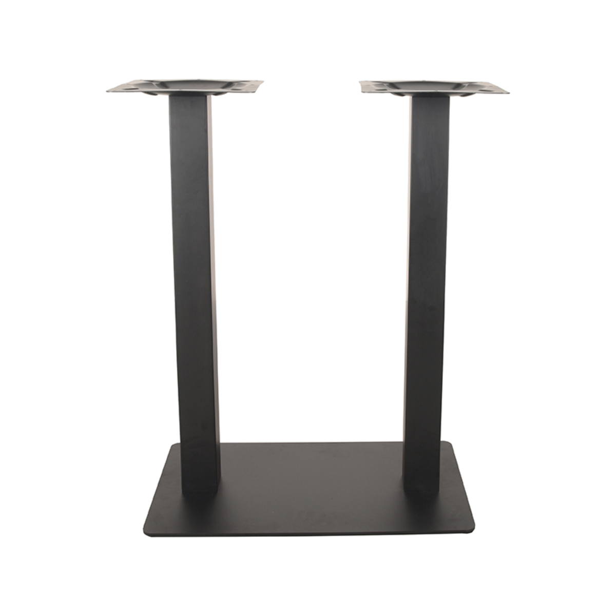  Bartafel Leg Double Plate Rectangle 70x40x92 cm (120x70 cm) - Zwart - Stof afbeelding 2