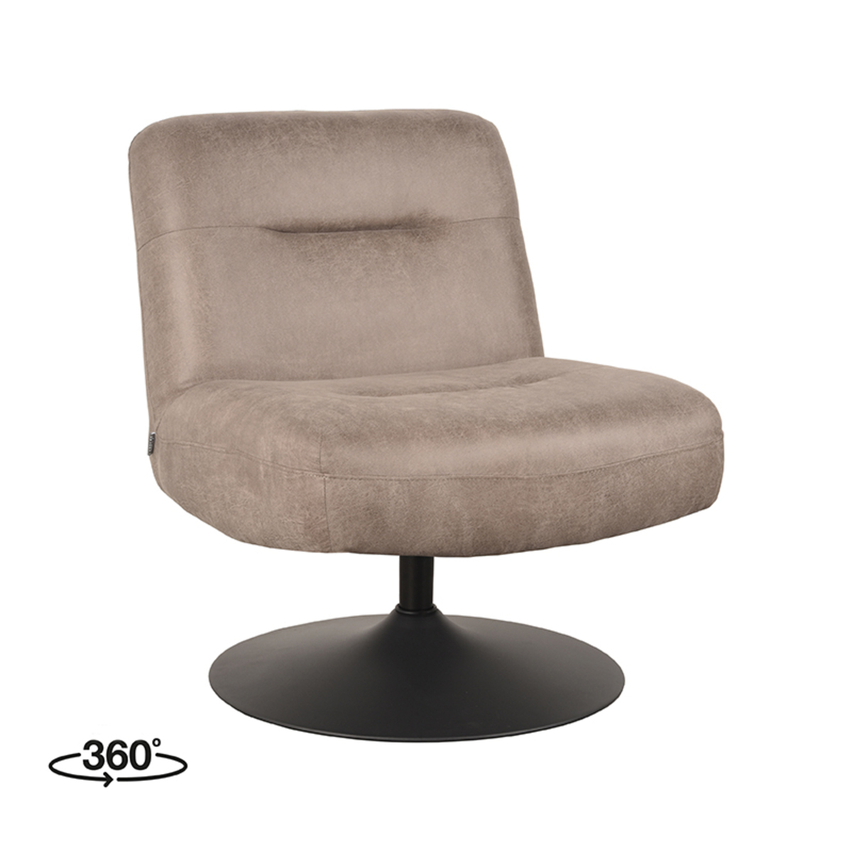  Fauteuil Eli - Taupe - Micro Suede afbeelding 1