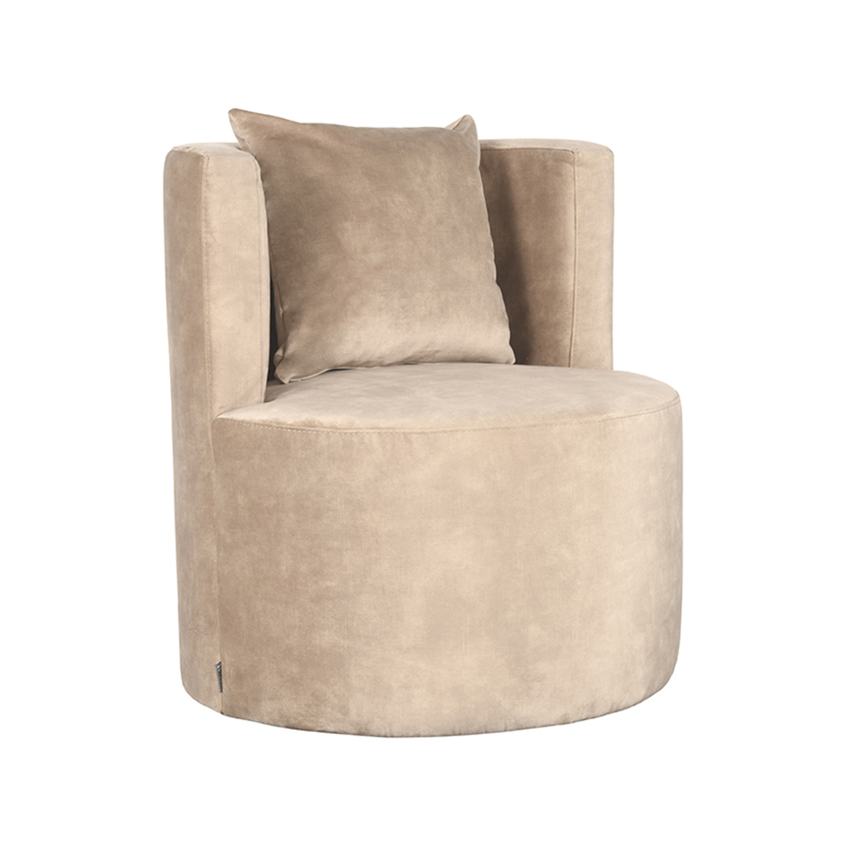  Fauteuil Evy - Zand - Velours afbeelding 1