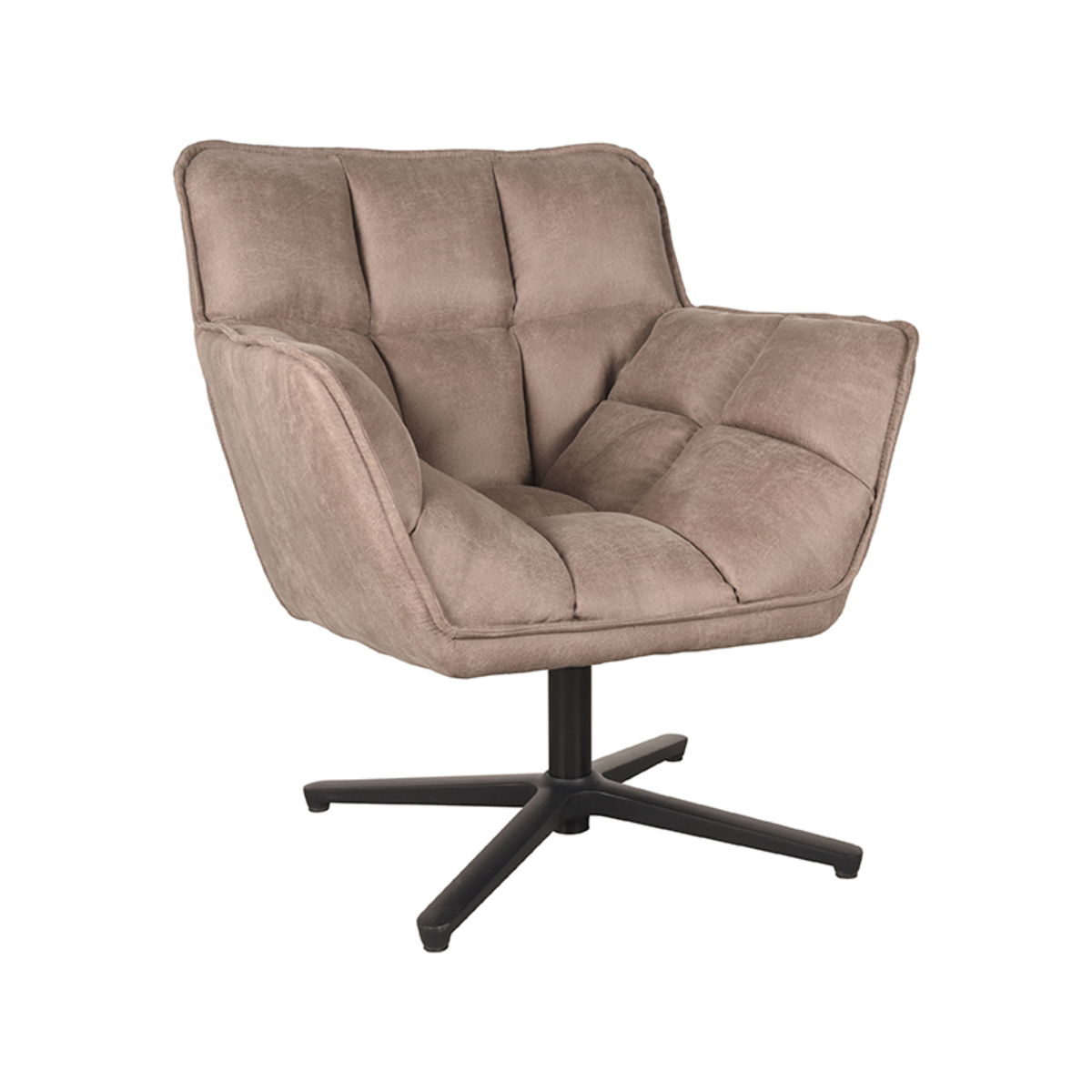  Fauteuil Ian - Taupe - Micro Suede afbeelding 1