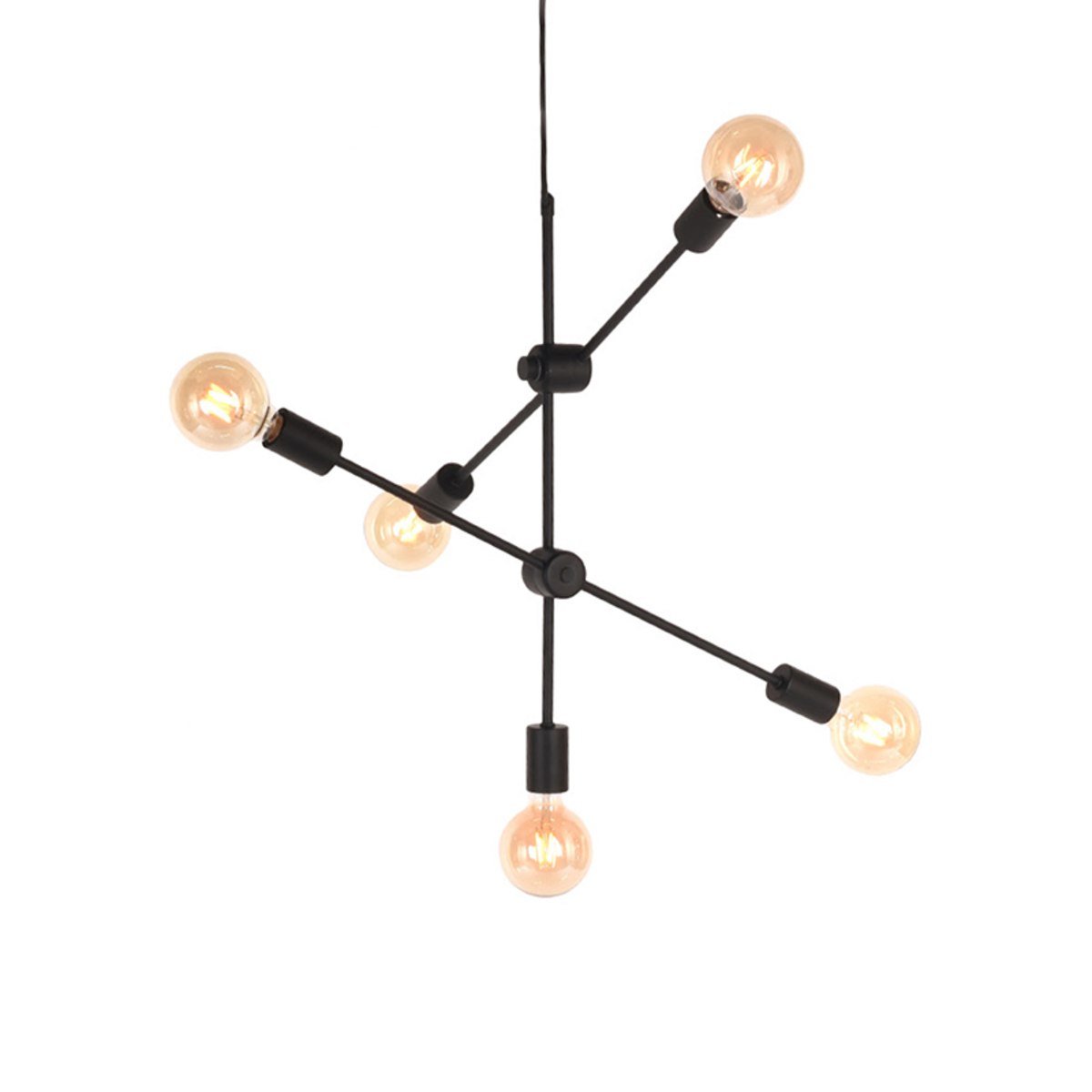  Hanglamp Stilo - Zwart - Metaal afbeelding 1