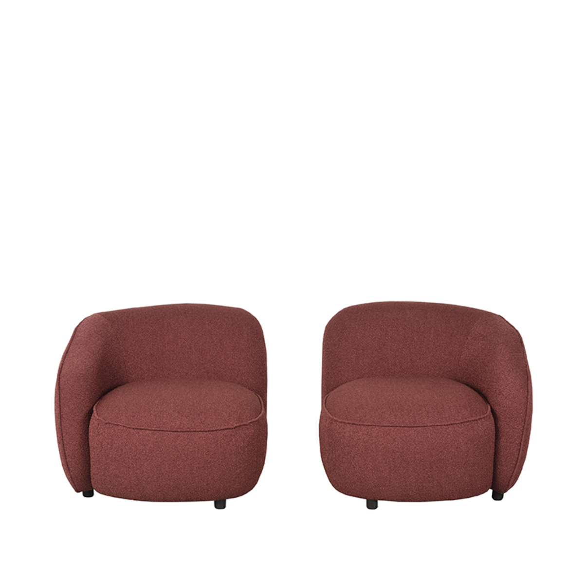  Fauteuil Livo Links - Winered - Boucle afbeelding 4