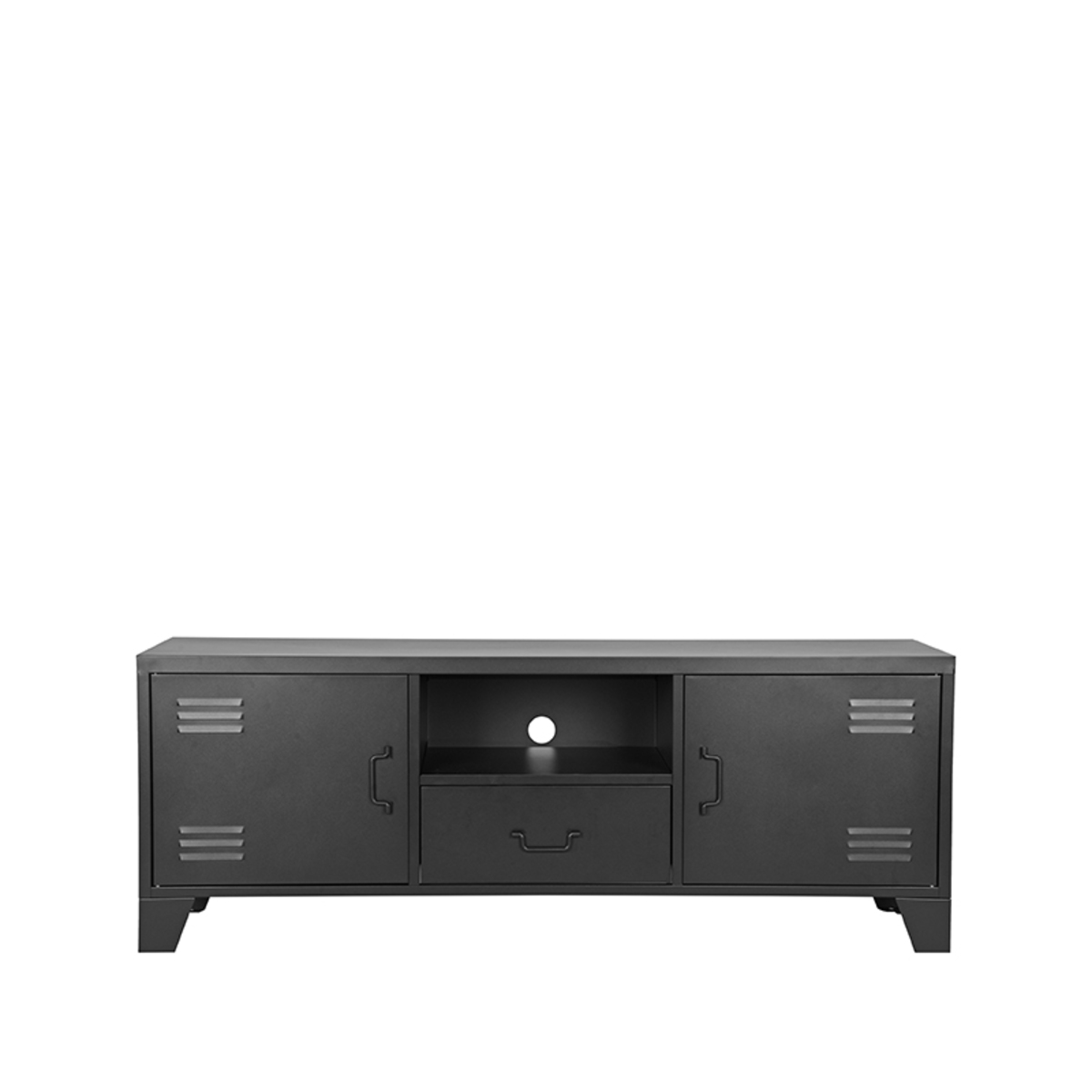  Tv-meubel Fence - Zwart - Metaal afbeelding 3