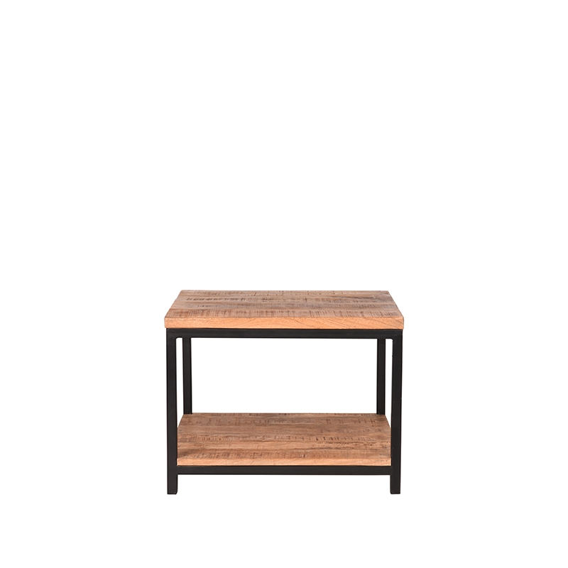  Bijzettafel Vintage - Rough - Mangohout - 60x60 cm afbeelding 3