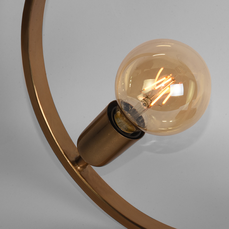  Tafellamp Ring - Goud - Metaal afbeelding 4