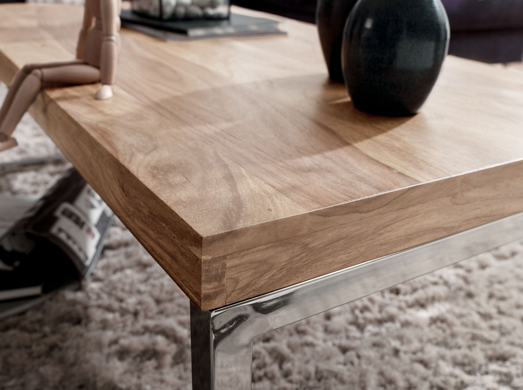 salontafel modern acacia hout | meubeldeals.nl