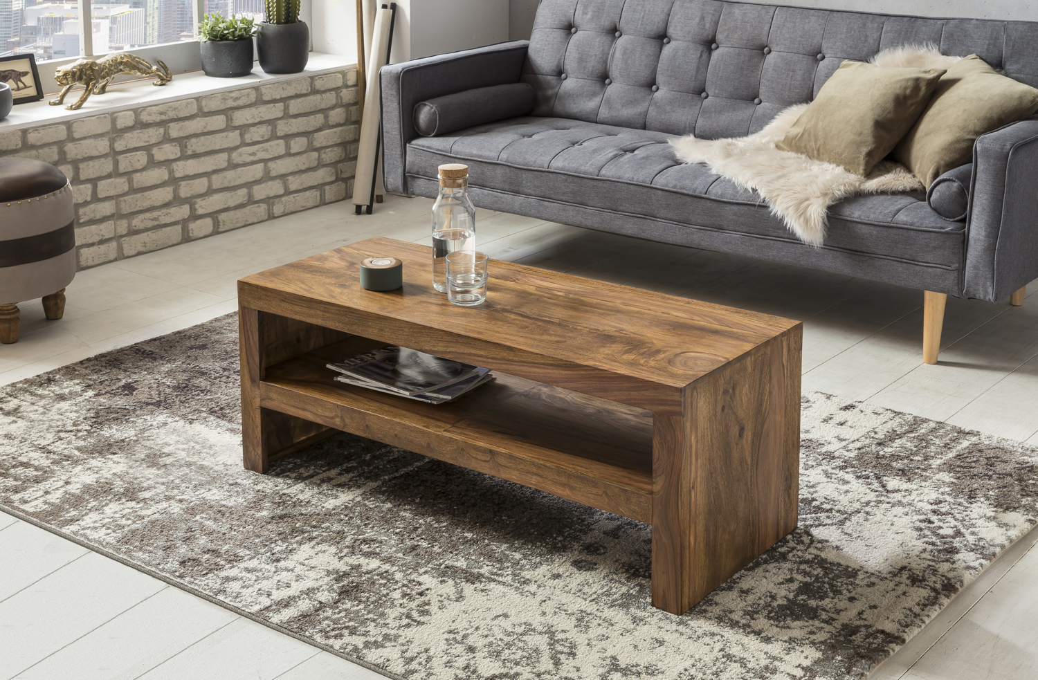 Pijnstiller Dressoir vos smalle salontafel sheesham hout kopen? | meubeldeals.nl