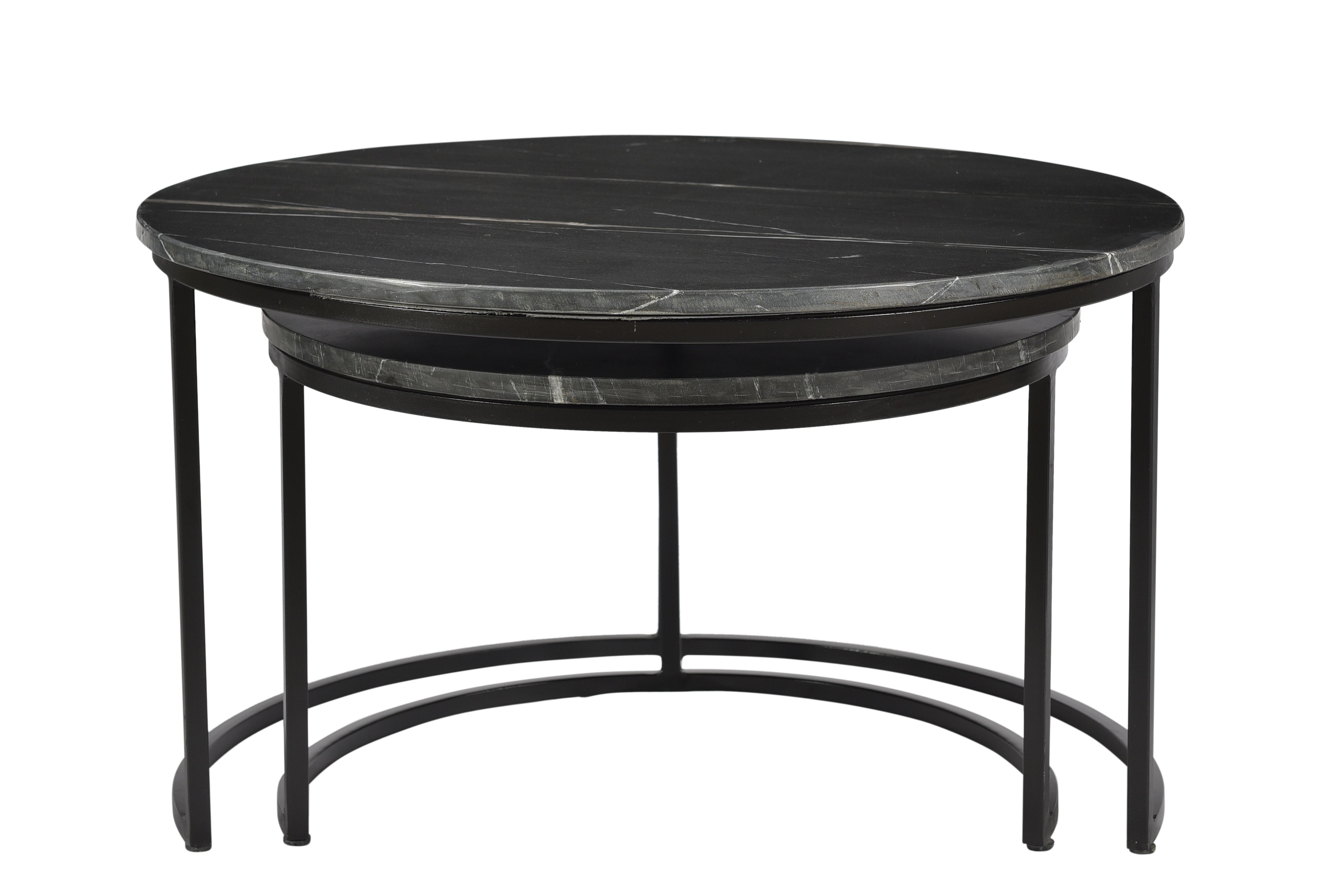 Jamie Marble Black Black Set of 2 afbeelding 2