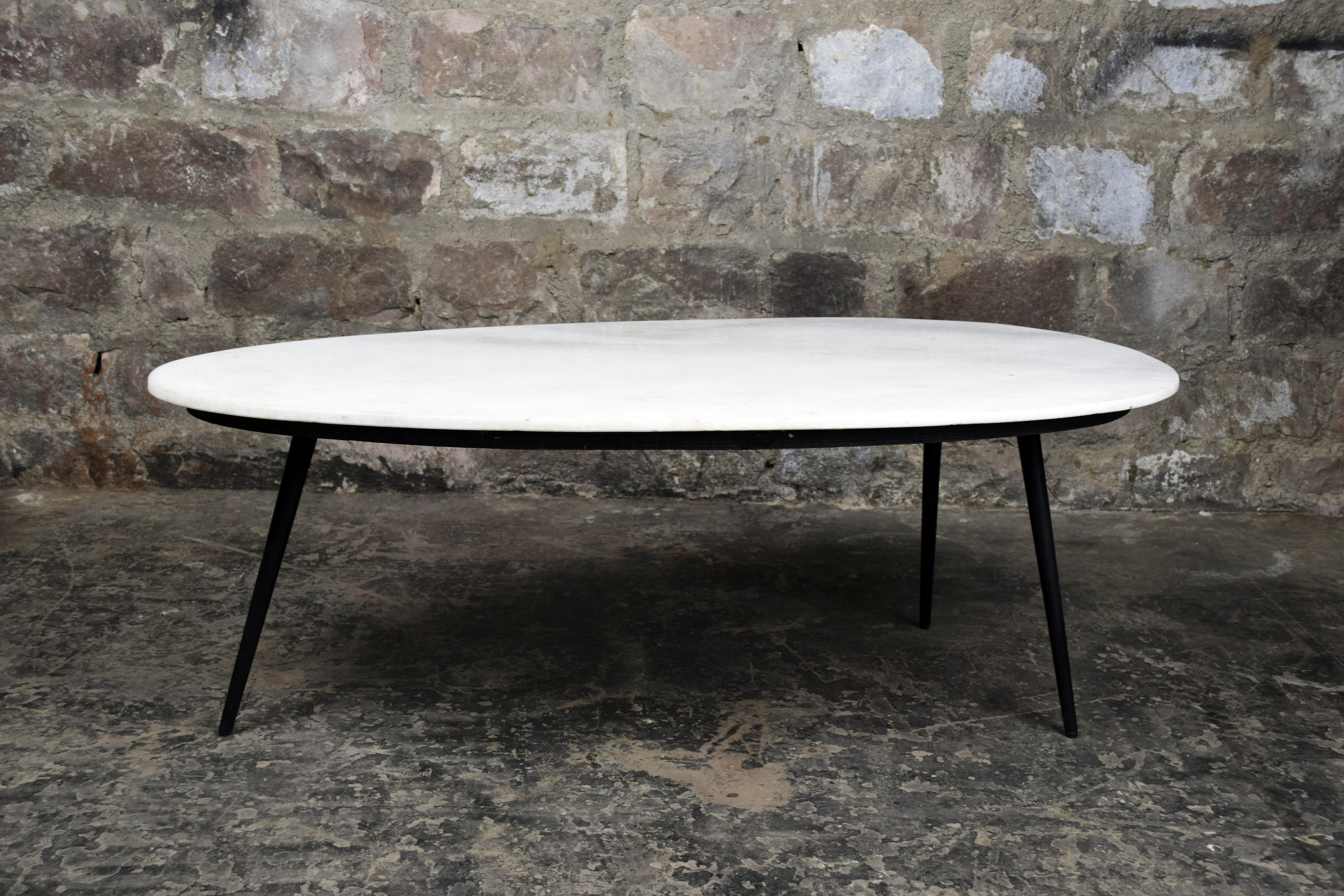 Organic Marble White black 110cm afbeelding 2