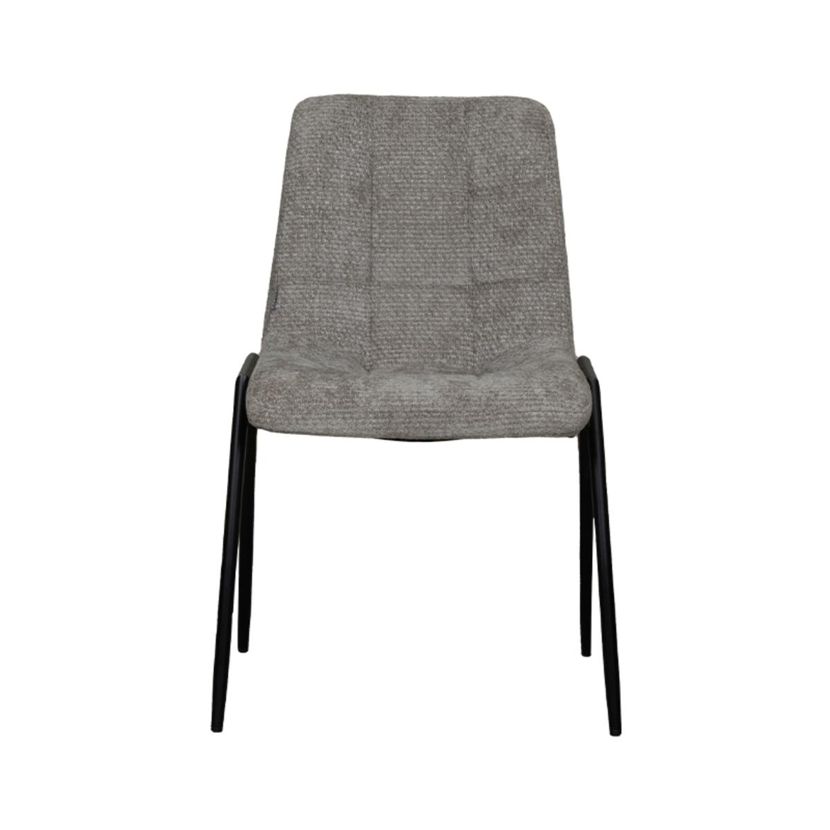 Eetkamerstoel Noor - Stone - Elite - Black Frame afbeelding 2  Eetkamerstoel Noor - Stone - Elite - Black Frame afbeelding 2