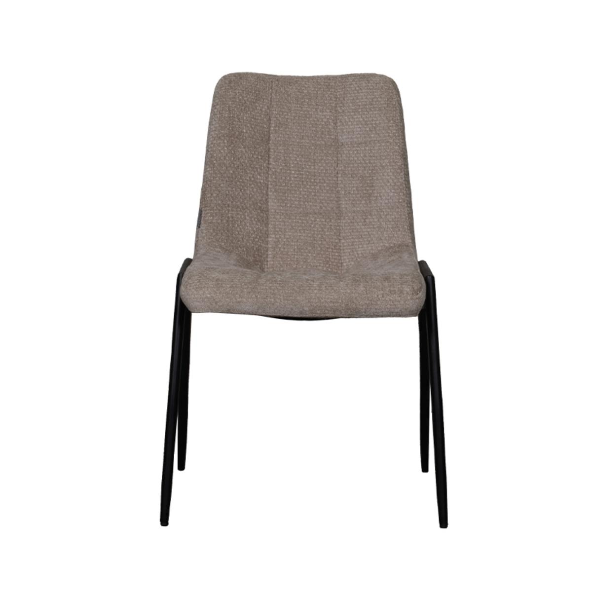 Eetkamerstoel Noor - Clay - Elite - Black Frame afbeelding 2  Eetkamerstoel Noor - Clay - Elite - Black Frame afbeelding 2