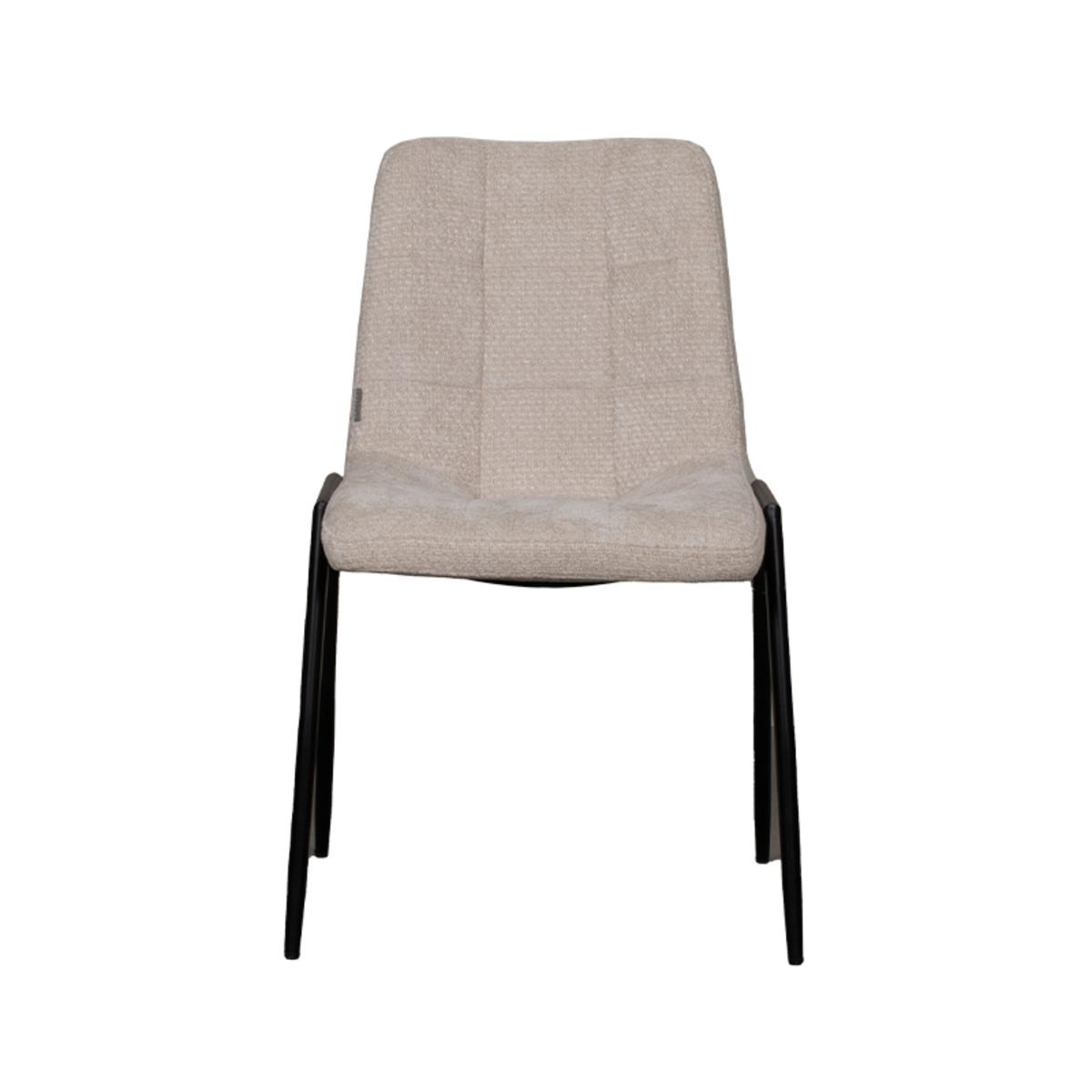 Eetkamerstoel Noor - Naturel - Elite - Black Frame afbeelding 2  Eetkamerstoel Noor - Naturel - Elite - Black Frame afbeelding 2