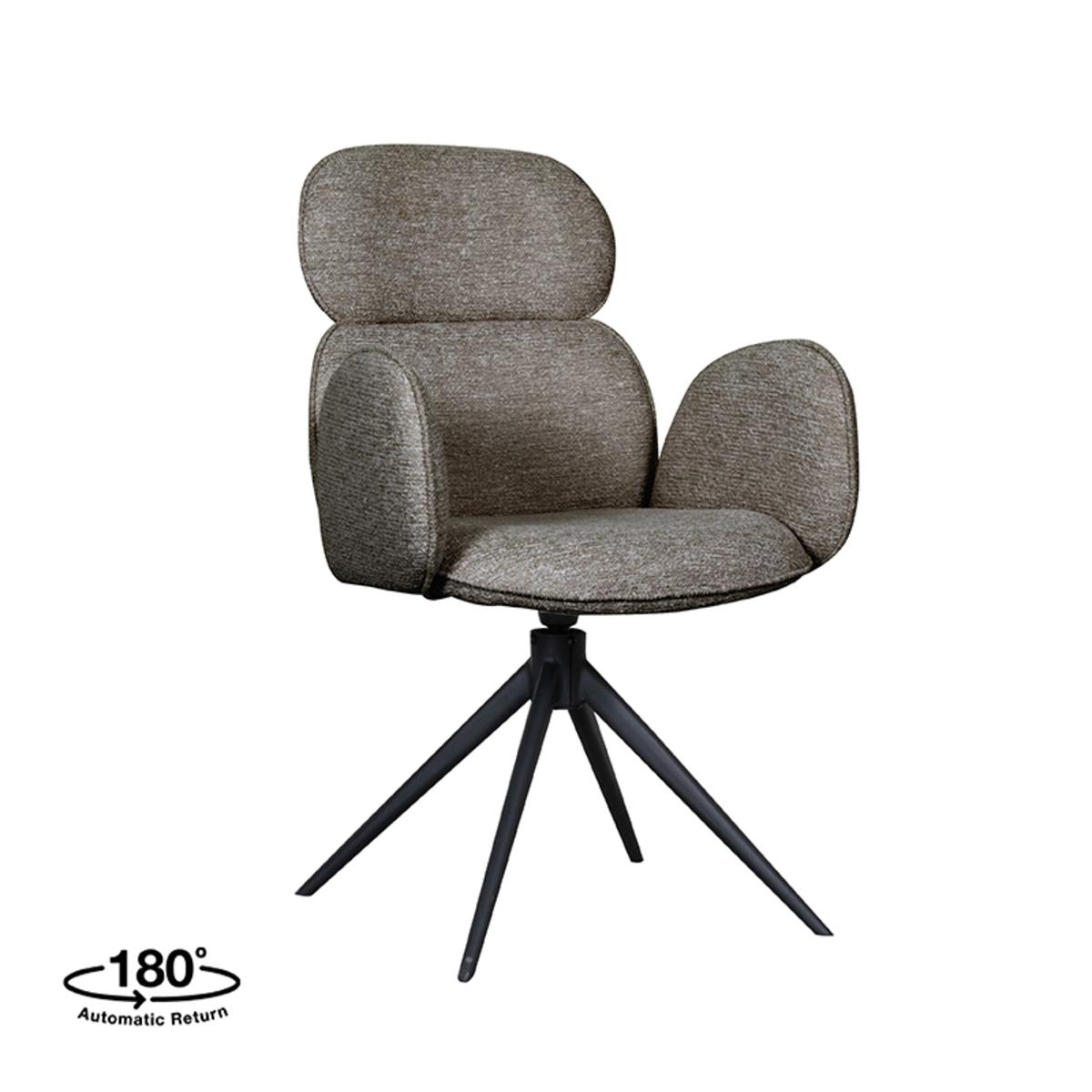 Eetkamerstoel Vidar - Truffel grijs - Boucle afbeelding 1  Eetkamerstoel Vidar - Truffel grijs - Boucle afbeelding 1