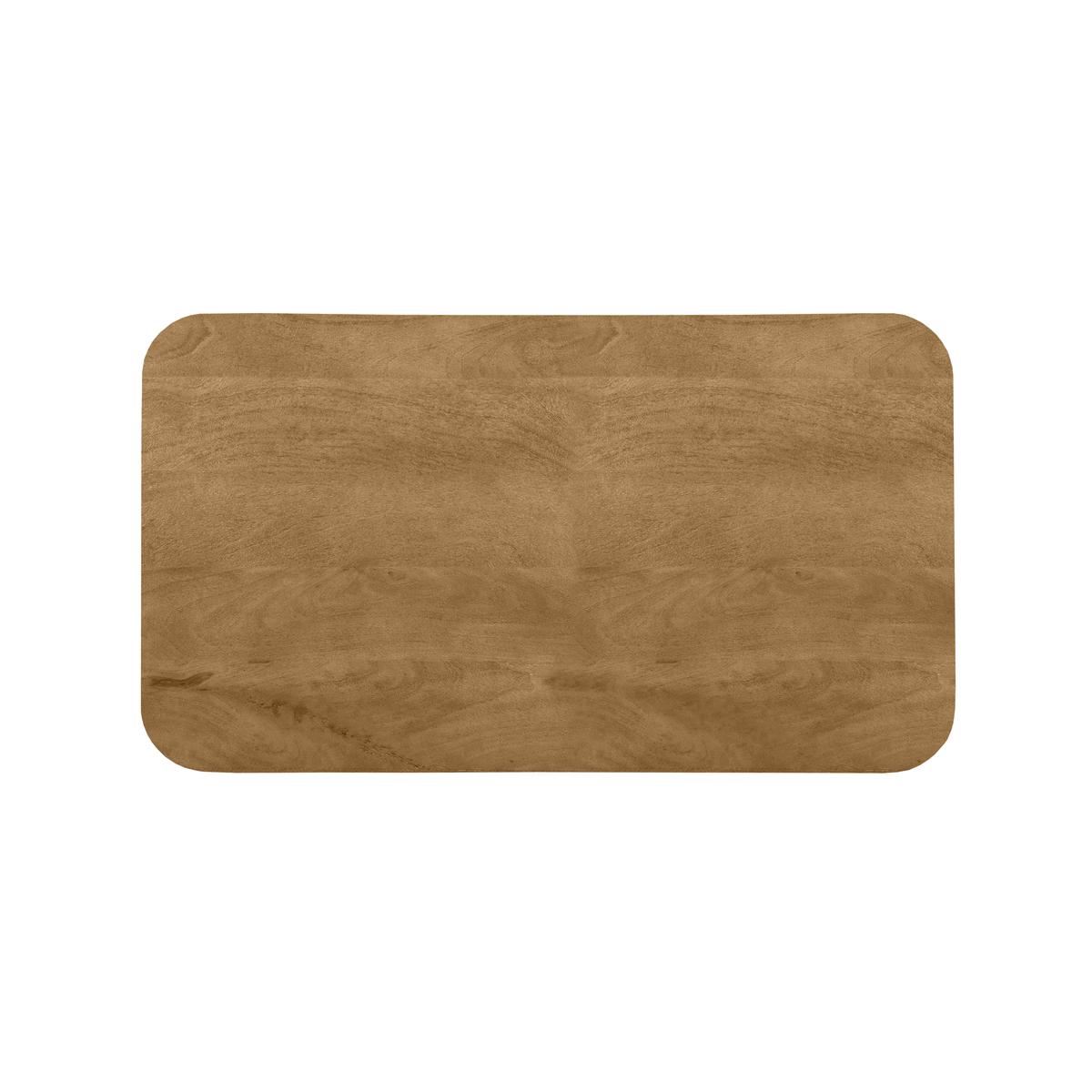  Eetkamertafel Tafelblad Sloppy Edge - Naturel - Mangohout - 120 cm Sloppy afbeelding 2
