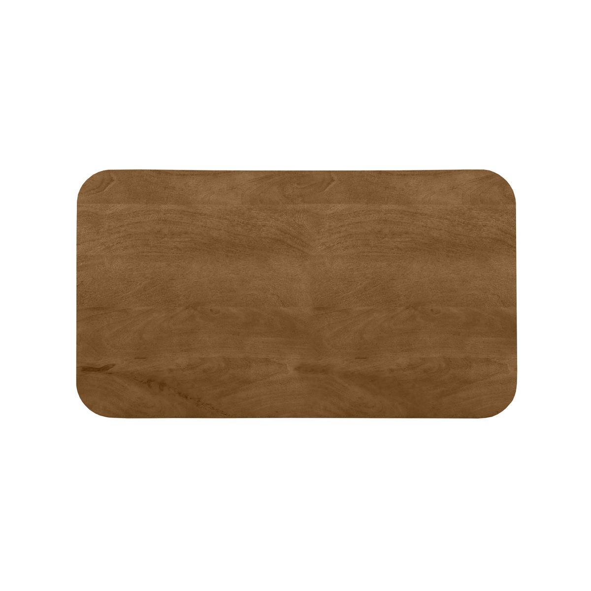  Eetkamertafel Tafelblad Sloppy Edge - Nature - Mangohout - 120 cm Sloppy afbeelding 2