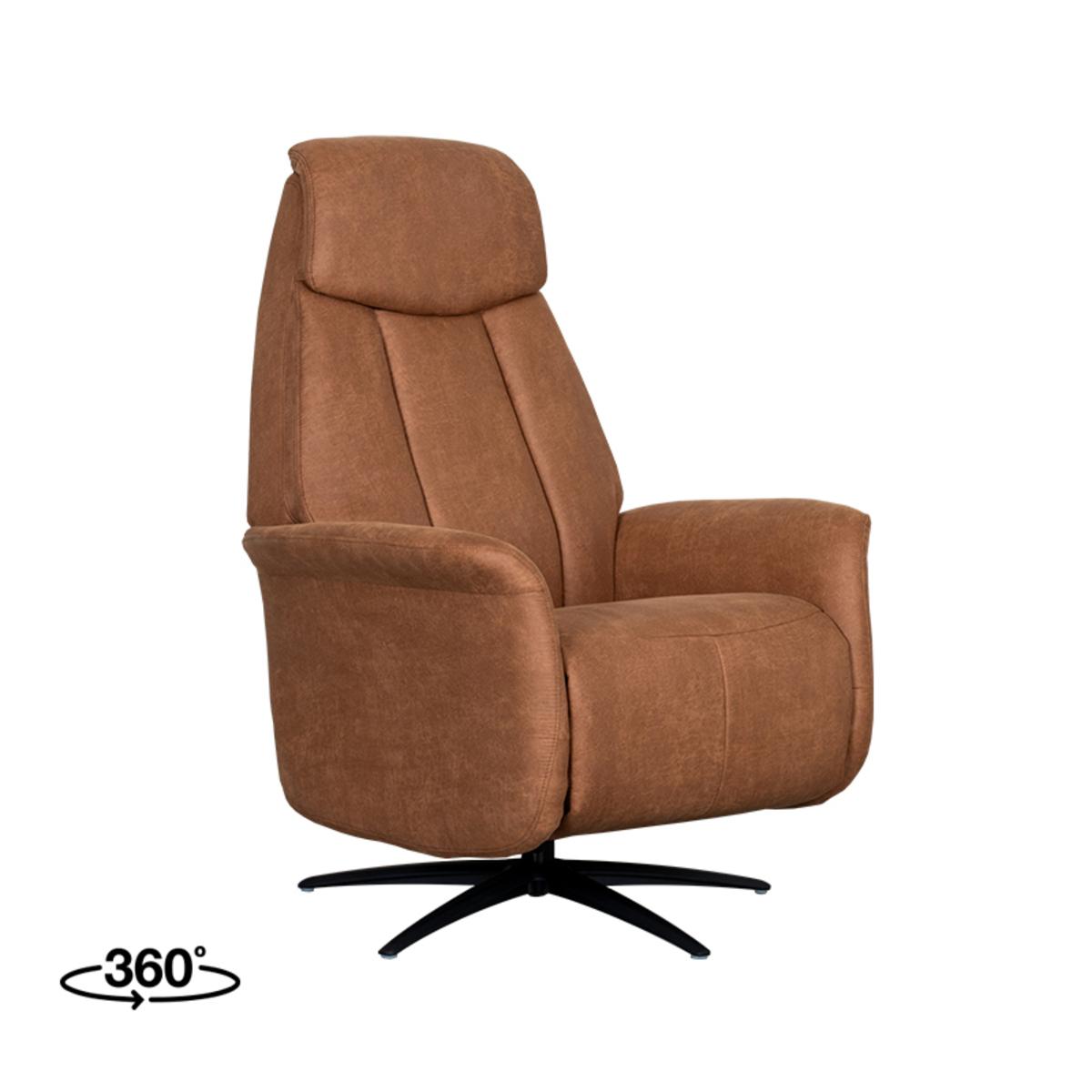  Fauteuil Oslo - Cognac - Micro Suede afbeelding 2