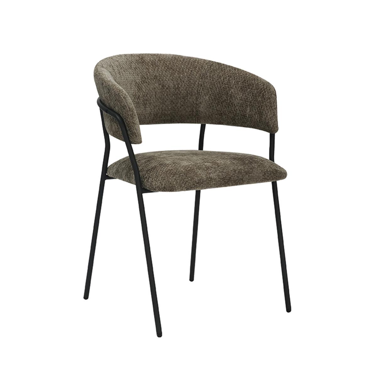 Eetkamerstoel Luuk - Hunter - Elite - Black Frame afbeelding 2  Eetkamerstoel Luuk - Hunter - Elite - Black Frame afbeelding 2