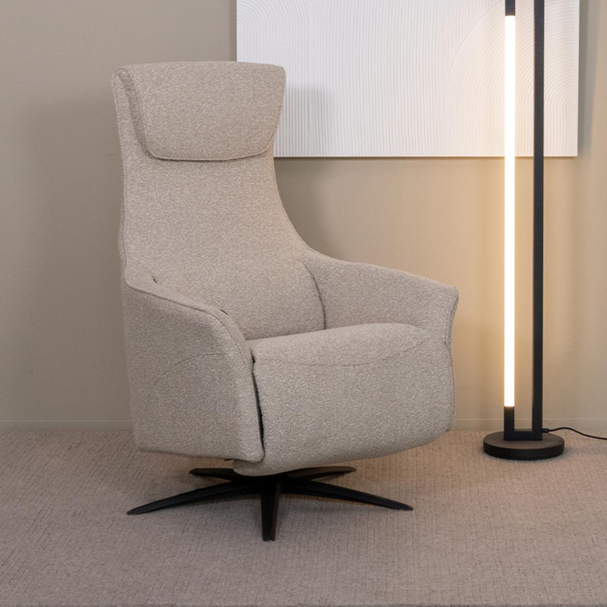  Fauteuil Lund - Naturel - Boucle - One Size afbeelding 2