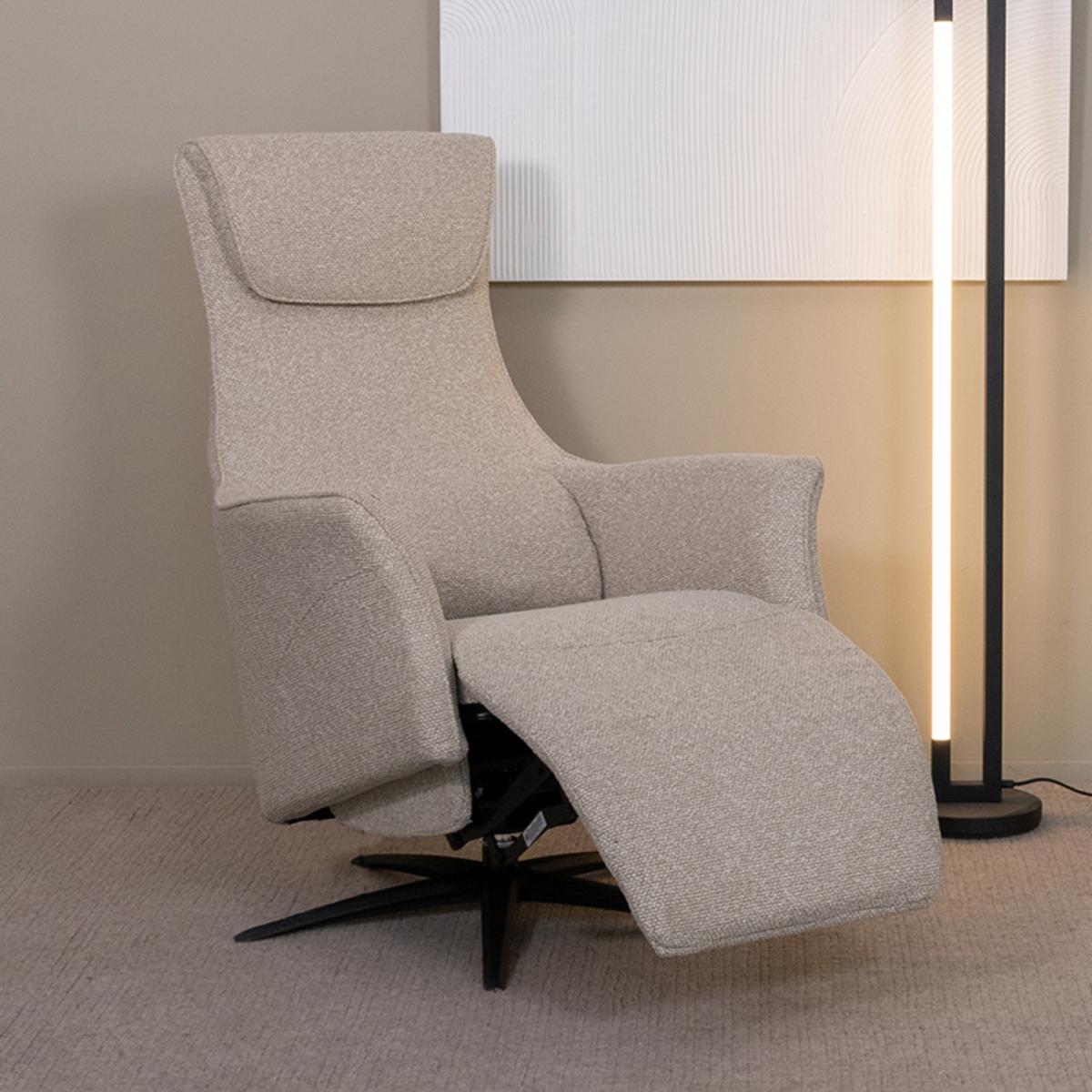  Fauteuil Lund - Naturel - Boucle - One Size afbeelding 1