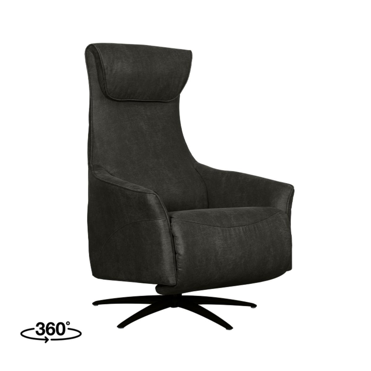  Fauteuil Lund - Antraciet - Micro Suede - One Size afbeelding 1