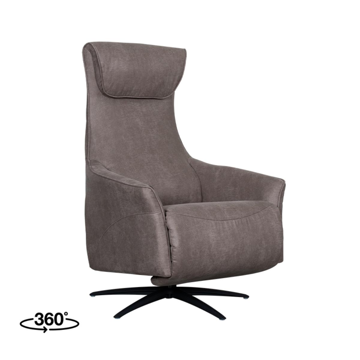  Fauteuil Lund - Taupe - Micro Suede afbeelding 1