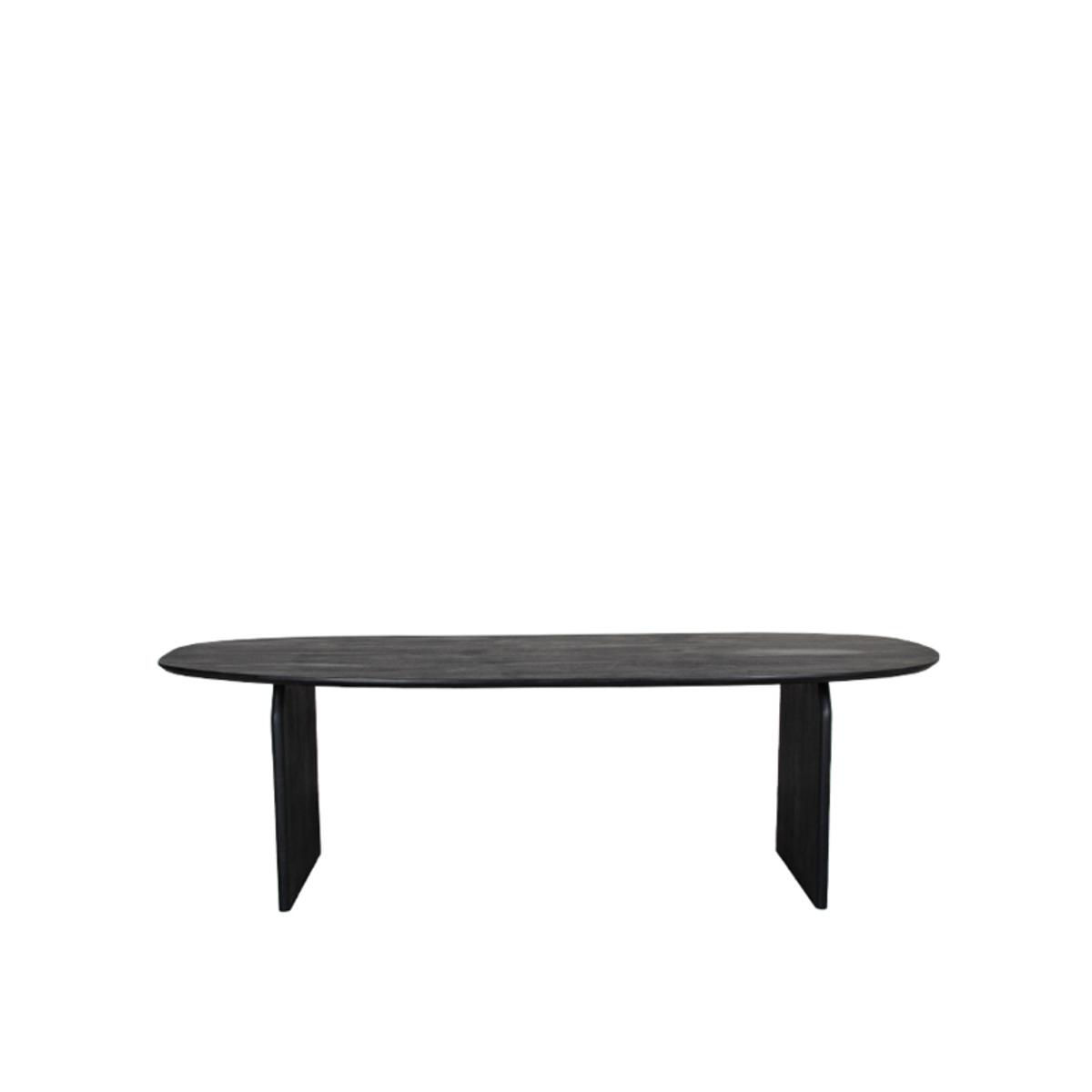 Eetkamertafel Cooper - Zwart - Mangohout - 210x110 cm afbeelding 2