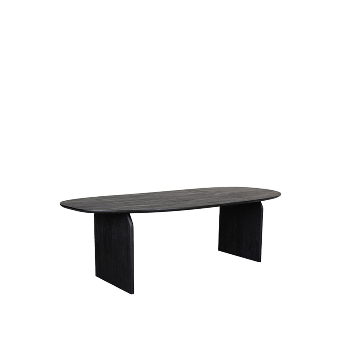  Eetkamertafel Cooper - Zwart - Mangohout - 210x110 cm afbeelding 1