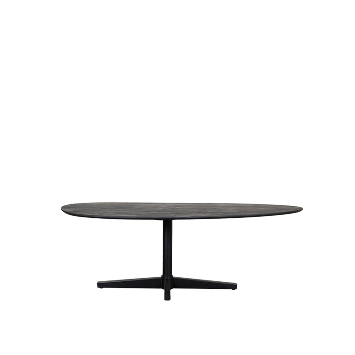  Eetkamertafel Rosie - Zwart - Mangohout - 180x100 cm afbeelding 2