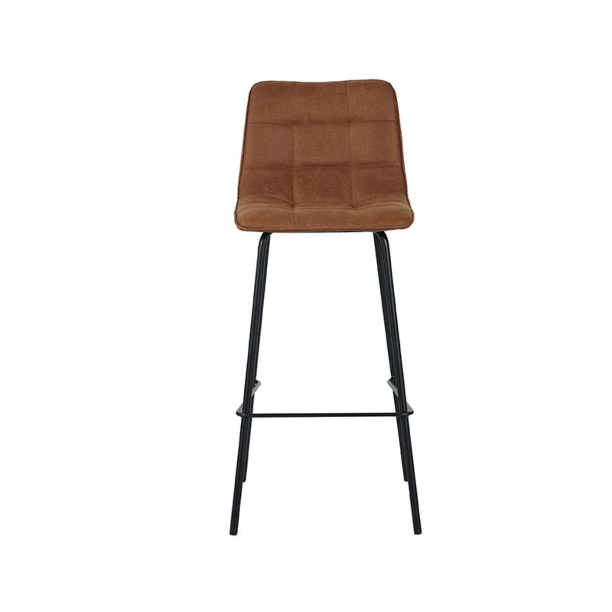 Eetkamerstoel Bistro - Cognac - Micro Suede afbeelding 2  Eetkamerstoel Bistro - Cognac - Micro Suede afbeelding 2