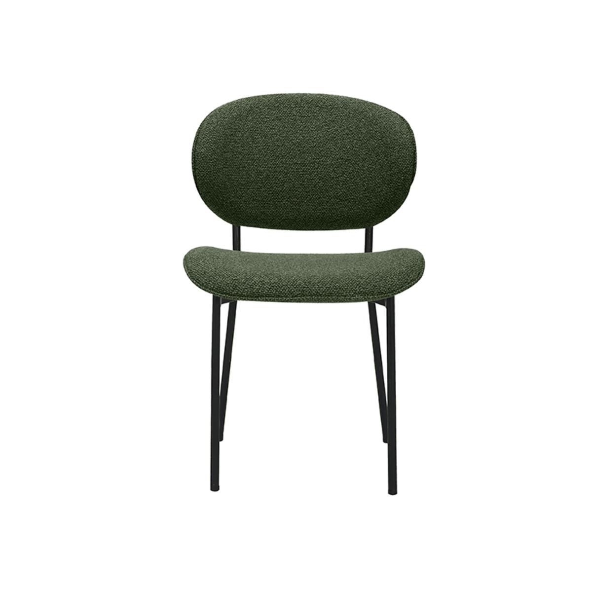 Eetkamerstoel Senn - Forest - Boucle - Black Frame afbeelding 2  Eetkamerstoel Senn - Forest - Boucle - Black Frame afbeelding 2