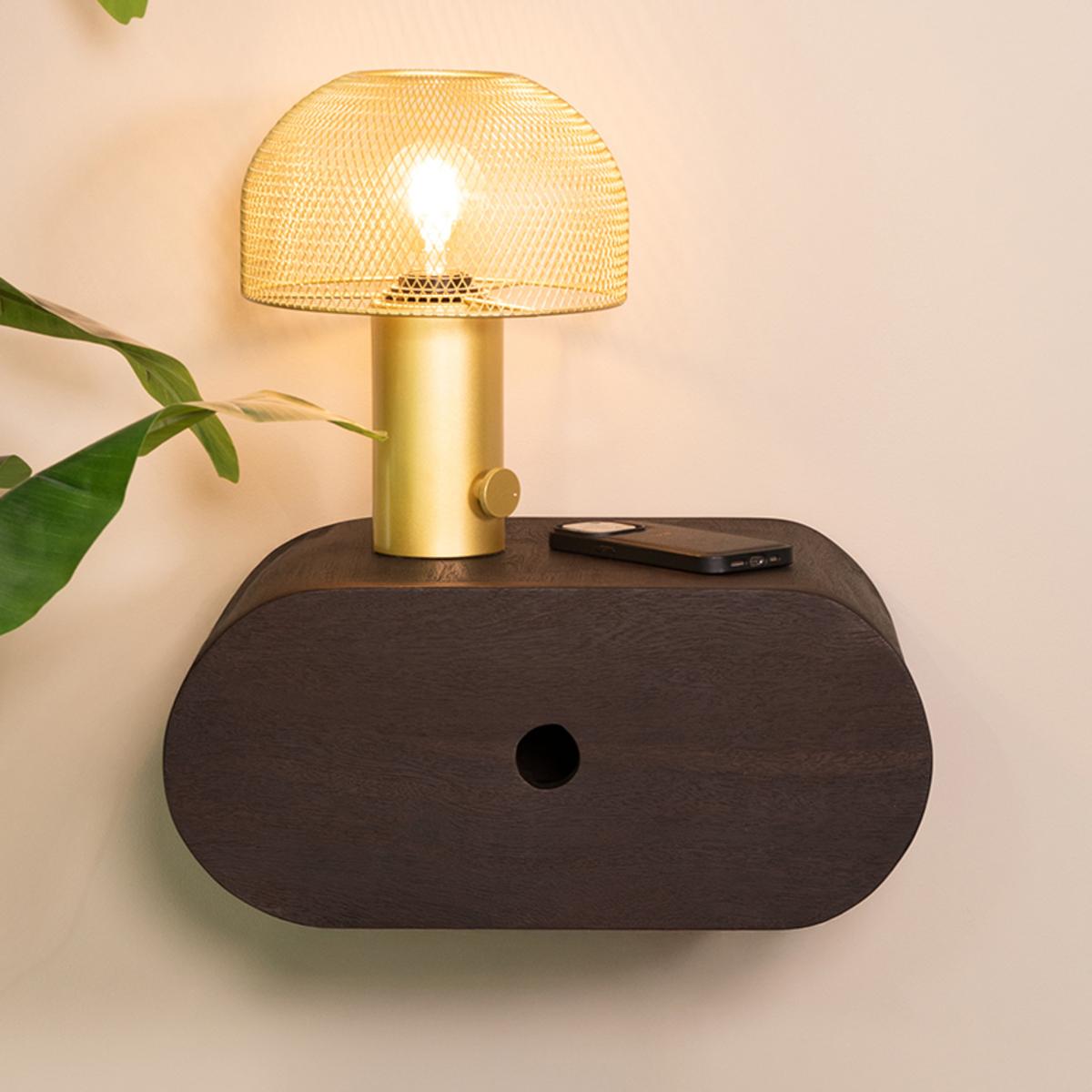  Wanddecoratie Rise - Espresso - Mangohout - 45 cm afbeelding 1