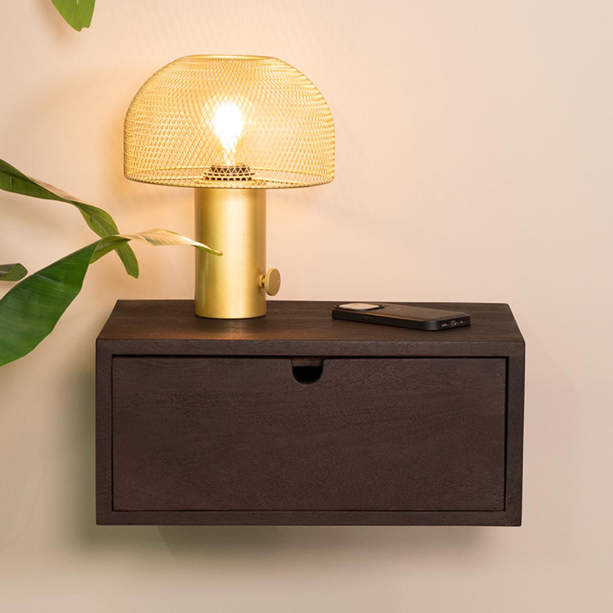  Wanddecoratie Hover - Espresso - Mangohout - 45 cm afbeelding 1