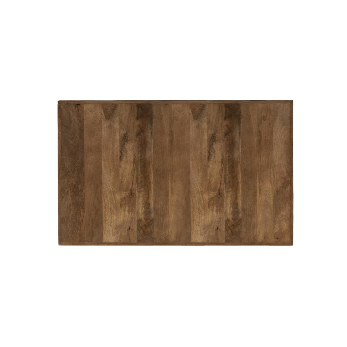  Eetkamertafel Tafelblad Straight Edge - Nature - Mangohout - 120 cm Straight afbeelding 2
