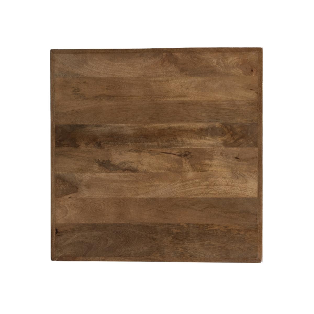  Eetkamertafel Tafelblad Straight Edge - Nature - Mangohout - 70 cm Straight afbeelding 1