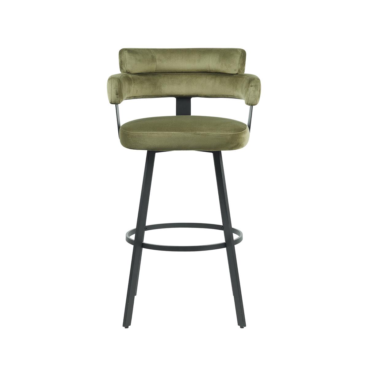  Barkruk Bardio - Hunter - Fluweel - Zithoogte 75 afbeelding 2