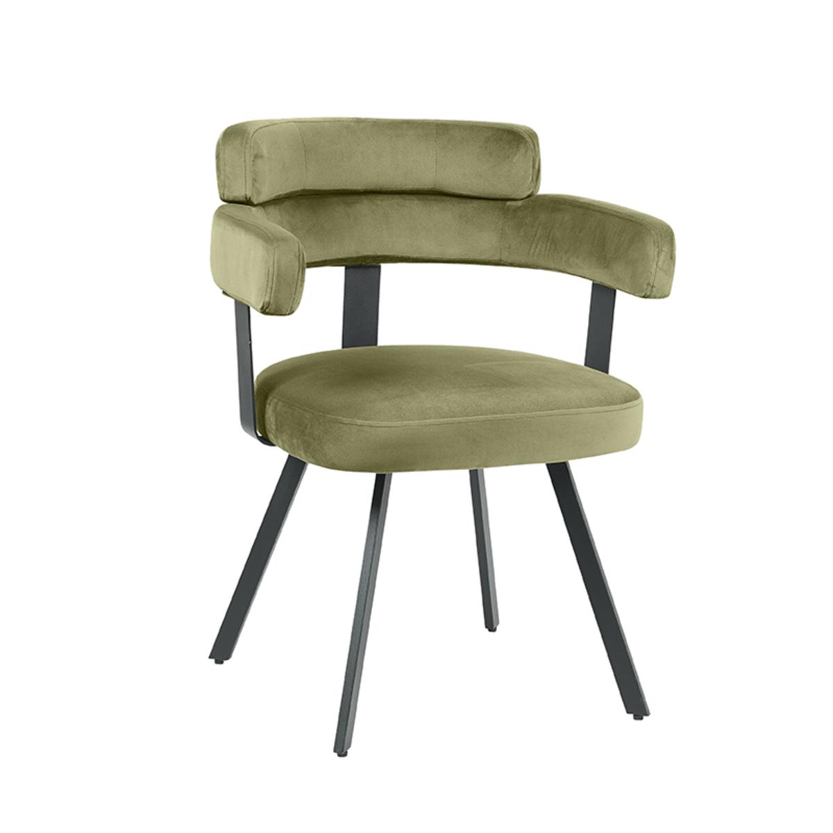 Eetkamerstoel Bardio - Hunter - Fluweel afbeelding 1  Eetkamerstoel Bardio - Hunter - Fluweel afbeelding 1