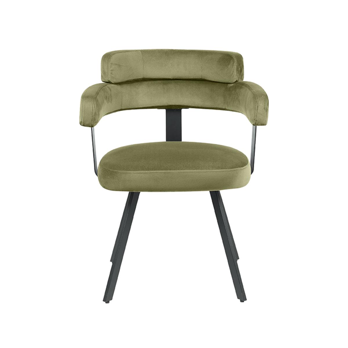 Eetkamerstoel Bardio - Hunter - Fluweel afbeelding 2  Eetkamerstoel Bardio - Hunter - Fluweel afbeelding 2
