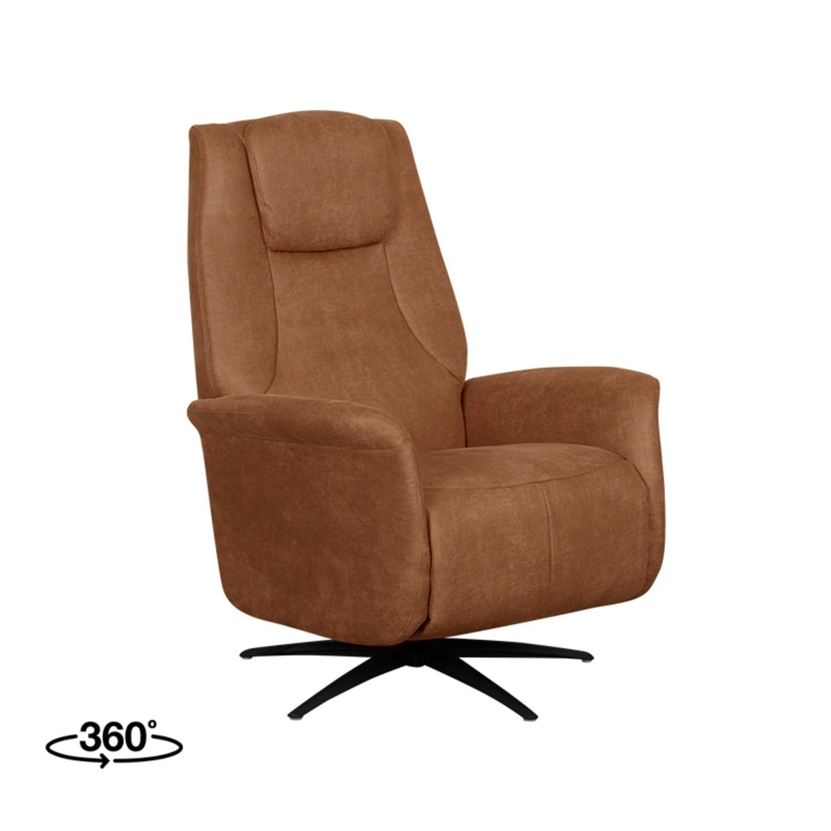  Fauteuil Stockholm - Cognac - Micro Suede - One Size afbeelding 1