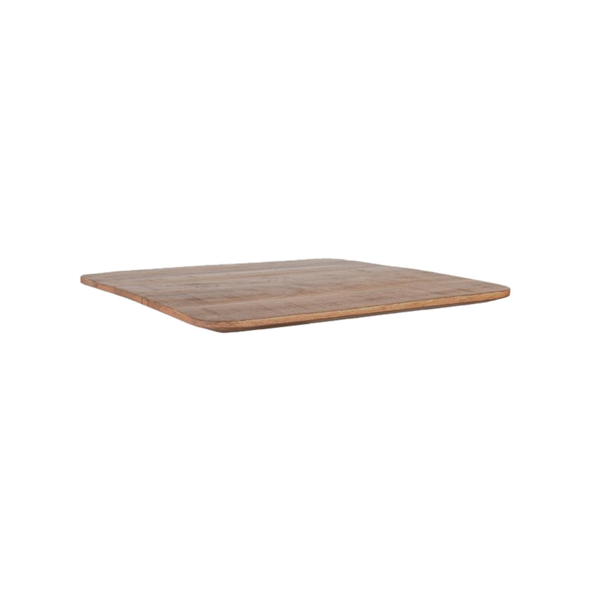  Eetkamertafel Tafelblad Sloppy Edge - Naturel - Mangohout - 70 cm Sloppy afbeelding 1
