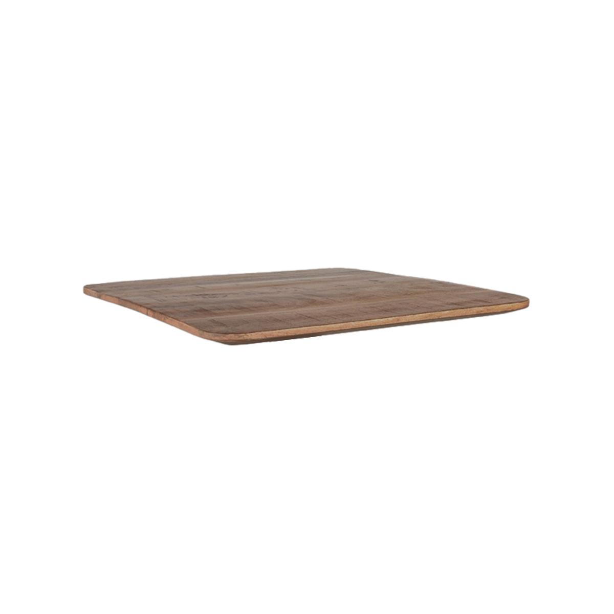  Eetkamertafel Tafelblad Sloppy Edge - Nature - Mangohout - 70 cm Sloppy afbeelding 1