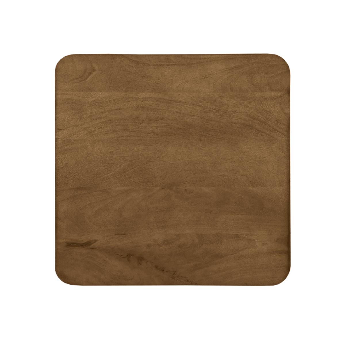  Eetkamertafel Tafelblad Sloppy Edge - Nature - Mangohout - 70 cm Sloppy afbeelding 2