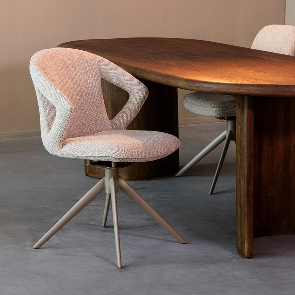 Eetkamerstoel Zurich - Naturel - Boucle afbeelding 1  Eetkamerstoel Zurich - Naturel - Boucle afbeelding 1