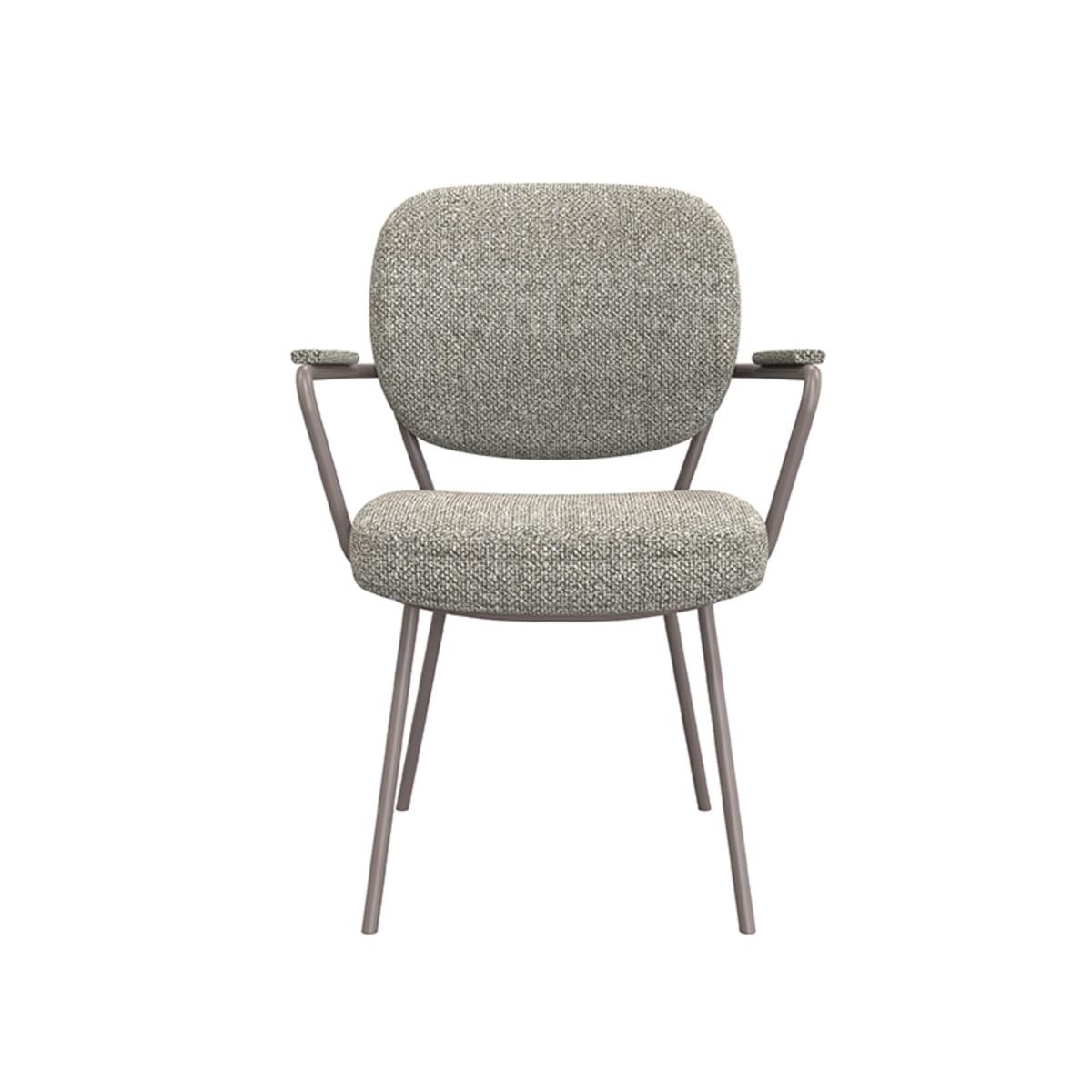 Eetkamerstoel Lausanne - Truffel grijs - Boucle afbeelding 2  Eetkamerstoel Lausanne - Truffel grijs - Boucle afbeelding 2