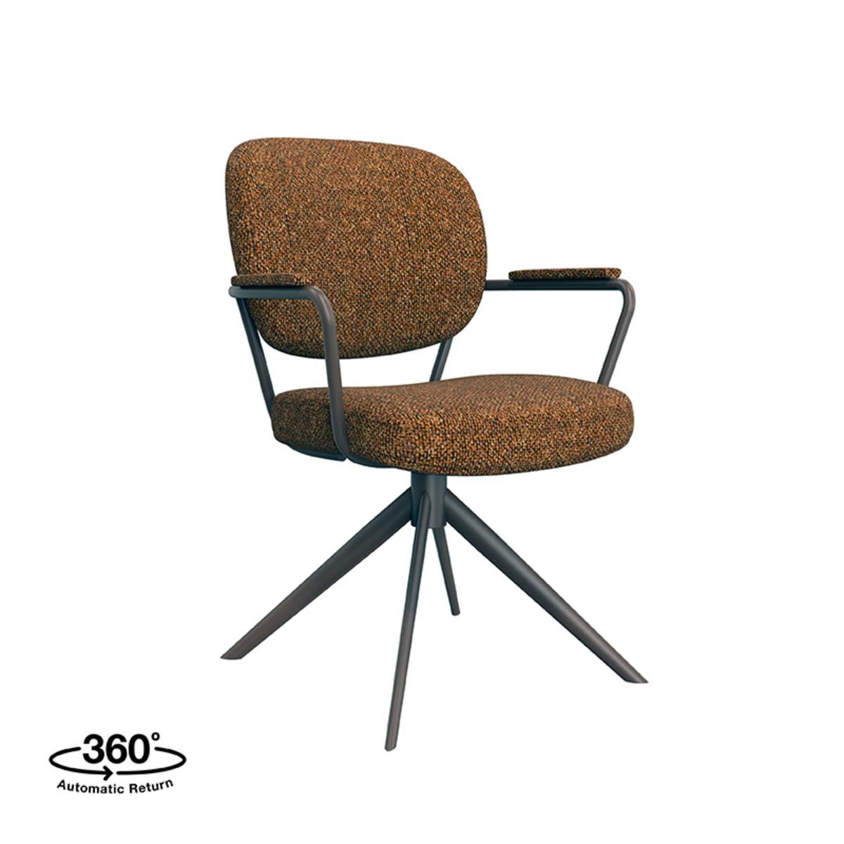 Eetkamerstoel Basel - Coral - Boucle afbeelding 1  Eetkamerstoel Basel - Coral - Boucle afbeelding 1