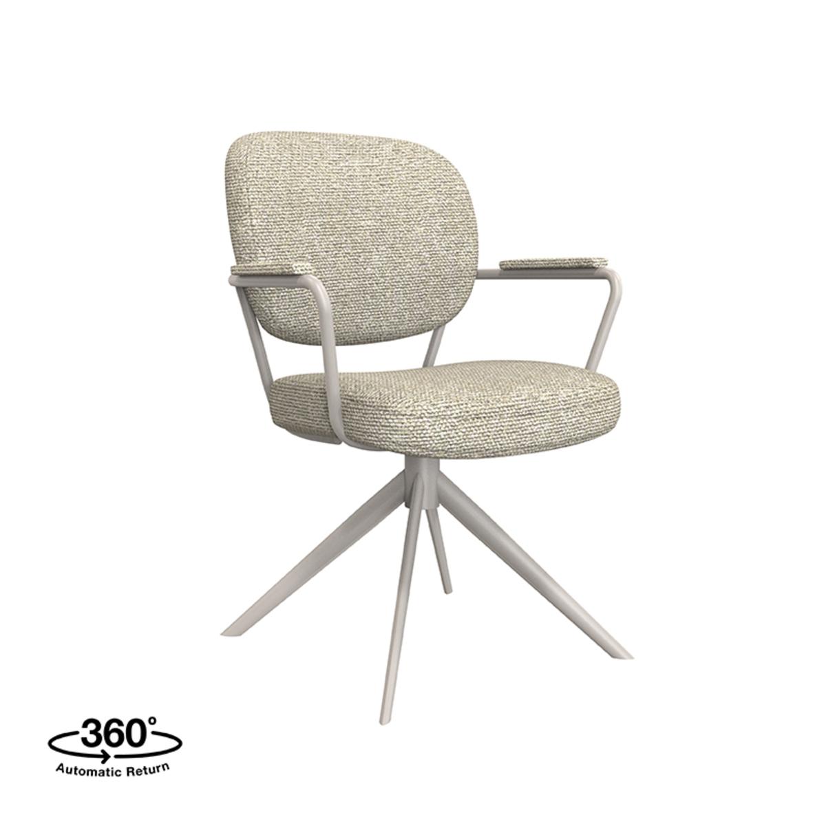 Eetkamerstoel Basel - Naturel - Boucle afbeelding 2  Eetkamerstoel Basel - Naturel - Boucle afbeelding 2