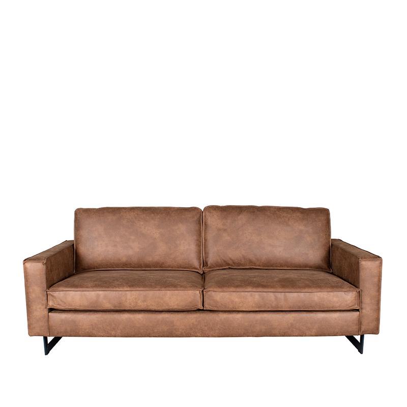  Bank Arezzo - Cognac - Leder - 3-Zits afbeelding 1
