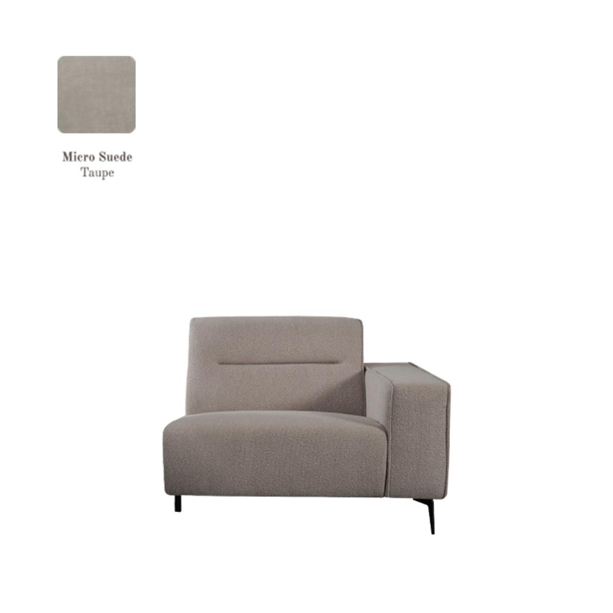  Bank Nero - Taupe - Micro Suede afbeelding 1